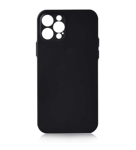 iPhone 12 Pro Max Kılıf Mat Ultra İnce Slims Kapak (Siyah)