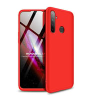 Realme 5 Kılıf Zore Ays Full Koruma Kılıf (Kırmızı)