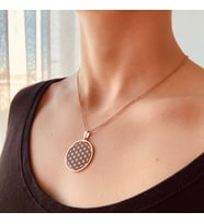 Yaşam Çiçeği Kolye (Zincir hediyeli) (Rose)