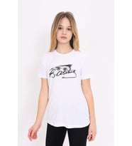 Toontoy Unisex Çocuk Atatürk Baskılı Tişört (Beyaz)