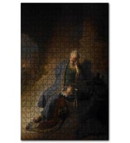 Cakapuzzle Dinlenen İhtiyar Yağlıboya Puzzle Yapboz MDF (Ahşap) (1000 Parça)