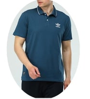 Adidas EF-3965 Erkek Pamuk Cotton Polo Yaka T-Shirt (İndigo)