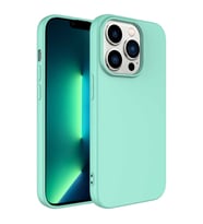Apple iPhone 14 Pro Max Kılıf Özel Orijinal Lansman Serisi, İçi Kadife, Pürüzsüz Yumuşak ve Mat TPU Silikon (Açık Yeşil)