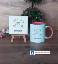 Doğum Günü Hediyesi Dekoratif Taş, Kupa Bardak Kırmızı Hediye (Model 5)