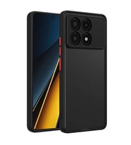 Xiaomi Poco X6 Pro Kılıf Mat Yüzey Kamera Korumalı Silikon (Siyah)