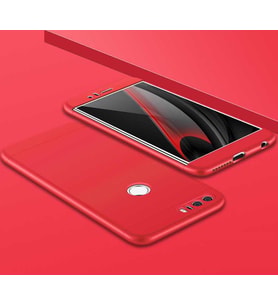 Huawei P9 Lite 2017 Kılıf Zore Ays Full Koruma Kılıf (Kırmızı)