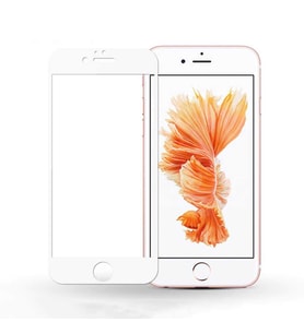 Uyumlu Model Apple iPhone 7 Plus Davin 5D Cam Ekran Koruyucu (Beyaz)