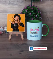 Çocuk Gelişimi Uzmanı Fotoğraflı Dekoratif Taş, Kupa Bardak Beyaz Hediye (Model 14)