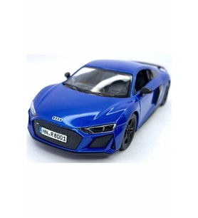 Diecast,Metal Model Oyuncak Araba Audi 2020 R8 Çek Bırak  Lisanslı 1:36 Ölçek Araba (Mavi)