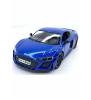 Diecast,Metal Model Oyuncak Araba Audi 2020 R8 Çek Bırak  Lisanslı 1:36 Ölçek Araba (Mavi)