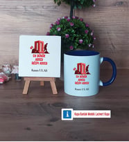 Asker Hediyesi Dekoratif Taş, Kupa Bardak Kırmızı Hediye (Model 2)