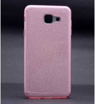 Galaxy J7 Max Kılıf Shining Simli Silikon Kılıf (Rose)