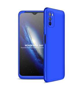 Xiaomi Poco M3 Kılıf Zore Ays Full Koruma Kılıf (Mavi)