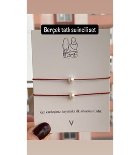 Kız Kardeş Bileklik Seti - Hediye Paketli (01)