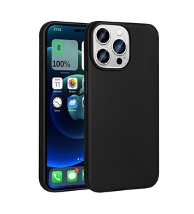 Vendas Apple iPhone 15 Pro Max Kılıf Zore Premier Silikon Kapak (Siyah)