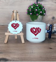Love Sevgili Hediye Seti Kupa Bardak T Kulplu ve Anahtarlık Sevgiliye Sevgililer Günü Hediyesi (Model 2)