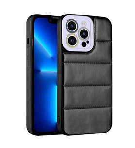 Uyumlu Model Apple iPhone 12 Pro Kılıf Airbagli Renkli Kapak (Siyah)