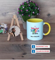 Teknoloji ve Tasarım Öğretmeni Kupa Bardak Beyaz ve Fotoğraflı Ahşap Anahtarlık Hediye Öğretmenler Günü Hediyesi (Model 7)