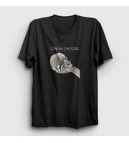 Presmono Unisex Beyaz Time Dream Theater T-Shirt 144603tt (Siyah)