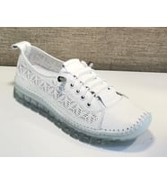 Elis 470 Kadın Hakiki Deri Düz Taban Comfort Casual Ayakkabı (Beyaz)