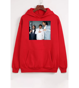 Unisex Müslüm Baba Baskılı Sweatshirt (Kırmızı)