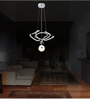 Asya Tekli Led Avize (Krom)