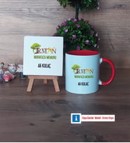 Orman Muhafaza Memuru Dekoratif Taş, Kupa Bardak Kırmızı Hediye (Model 1)