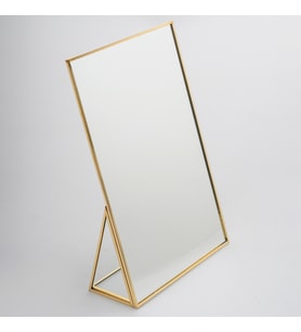 30 cm x 20 cm  Makyaj Aynası  Masaüstü  Pirinç & Gold, Bakır, Siyah, Gümüş (Gold)
