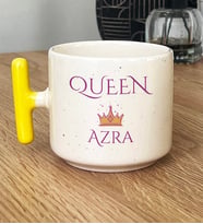 Kişiye Özel Queen Hediye T Kupa Bardak Sevgiliye Hediye (Sarı)