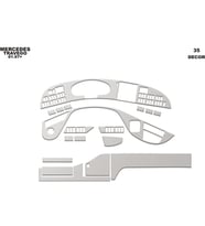 Meriç® Mercedes Travego Ön Torpido Kaplama Maun 35 Parça 2005-2011 (Alüminyum)