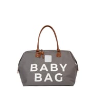 BAGMORİ Baby Bag Baskılı Bebek Bakım Çantası (Gri)