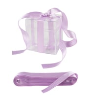 Saten Kurdele 1 CM 10 mt (Lila)