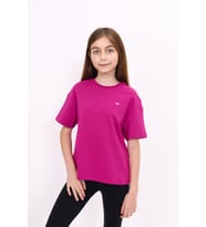 Toontoy Kız Çocuk Baskılı Tişört (Mürdüm)