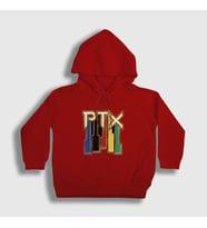 Presmono Unisex Çocuk Beyaz Vintage Pentatonix Kapüşonlu Sweatshirt 75691tt (Kırmızı)