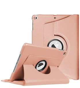 Microsonic Apple iPad 9.7 2018 (A1893-A1954) Kılıf 360 Dönerli Stand Deri (Rose)