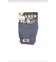 SEHER YILDIZI 0008 ERKEK DÜZ BOXER TEKLİ (Füme)