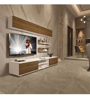 Decoraktiv Eko 5 Mdf Dvd Tv Ünitesi Tv Sehpası (Beyaz - Pera)