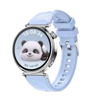 Huawei Watch GT 5 Pro 42mm Kordon Prizma Fluoroelastomer Strap Kauçuk Kayış 129 (Açık Mavi)
