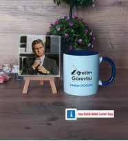 Öğretim Görevlisi Fotoğraflı Dekoratif Taş, Kupa Bardak Beyaz Hediye Öğretmenler Günü Hediyesi (Model 3)