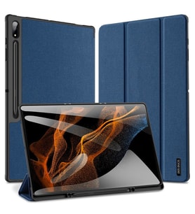 Dux Ducis Samsung Galaxy Tab A8 2021 10.5 (X200-X205) Kılıf Kalem Bölmeli Standlı Domo Series (Mavi)