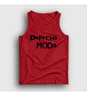 Presmono Unisex Sarı Logo Depeche Mode Atlet 140550tt (Kırmızı)
