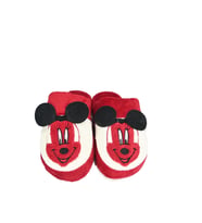 SİA ÇANTA EVA COMFORTLİNE KAYDIRMAZ TABAN ,RUFİDİK ŞİRİN ÜŞÜMEYEN AYAKLAR TÜYLÜ İÇ ASTAR  FİYONKLU MICKEY MAUSE FİGÜRLÜ KADIN  TERLİK (Kırmızı)