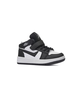 İmershoes Kız Erkek Çocuk Sneaker Bilekli Basketbol Ayakkabı 8070 (Siyah - Beyaz)