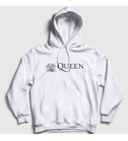 Presmono Unisex Beyaz Queen Kapüşonlu Sweatshirt 102422tt (Beyaz)
