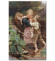 Cakapuzzle Dere Kenarında Oynayan Çocuklar Puzzle Yapboz MDF (Ahşap) (255 Parça)