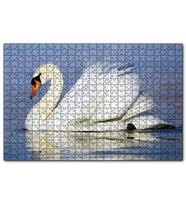 Cakapuzzle Muhteşem Beyaz Kuğu  Puzzle Yapboz MDF (Ahşap) (1000 Parça)