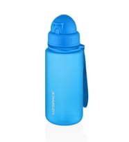 Uzspace Pipetli 400 ml Tritan Çocuk Su Matarası FiftyFifty (Mavi)