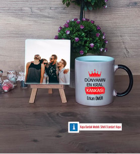 Arkadaşa Hediye Fotoğraflı Dekoratif Taş, Kupa Bardak Beyaz HediyeDoğum Günü Hediyesi (Model 9)