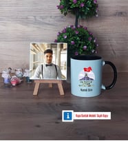 Askere Hediye Fotoğraflı Dekoratif Taş, Kupa Bardak Beyaz Hediye (Model 11)