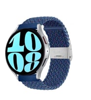 Sneezy Samsung Galaxy Watch 5 Pro R-920 İle Uyumlu 20mm Metal Klips Solo Fiberlink Örgü Kordon (Desenli Laci)